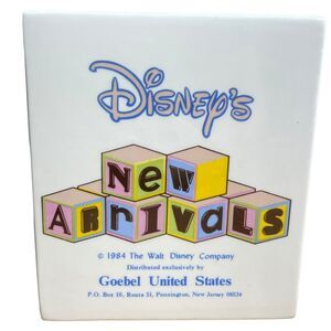 Collectors Disney's Brochure Holder By Goebel Ceramic‎ 1984 New Arrivals 5”x6"